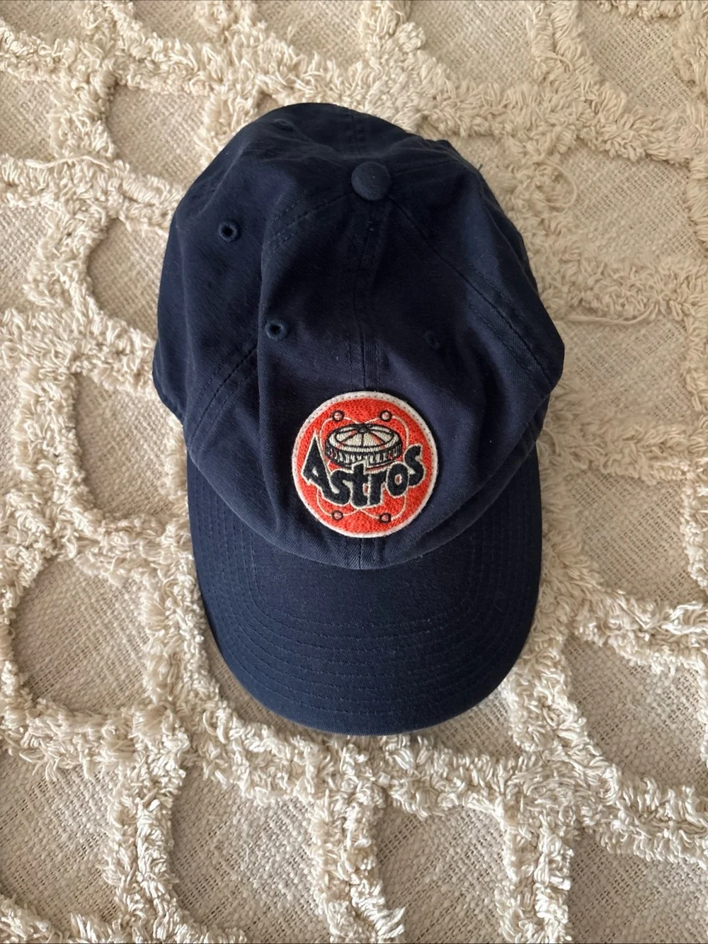 Houston Astros '47 Brand Navy Blue Clean Up Adjustable Dad Hat OSFA Retro Logo